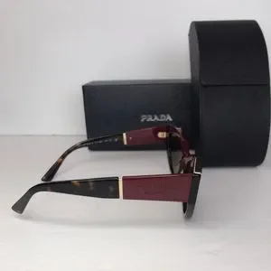 Authentic New Prada sunglasses model PR03WS, cherry and dark havana Prada PR 03WS Sunglasses | FREE Shipping - Go-Optic.com main image 3